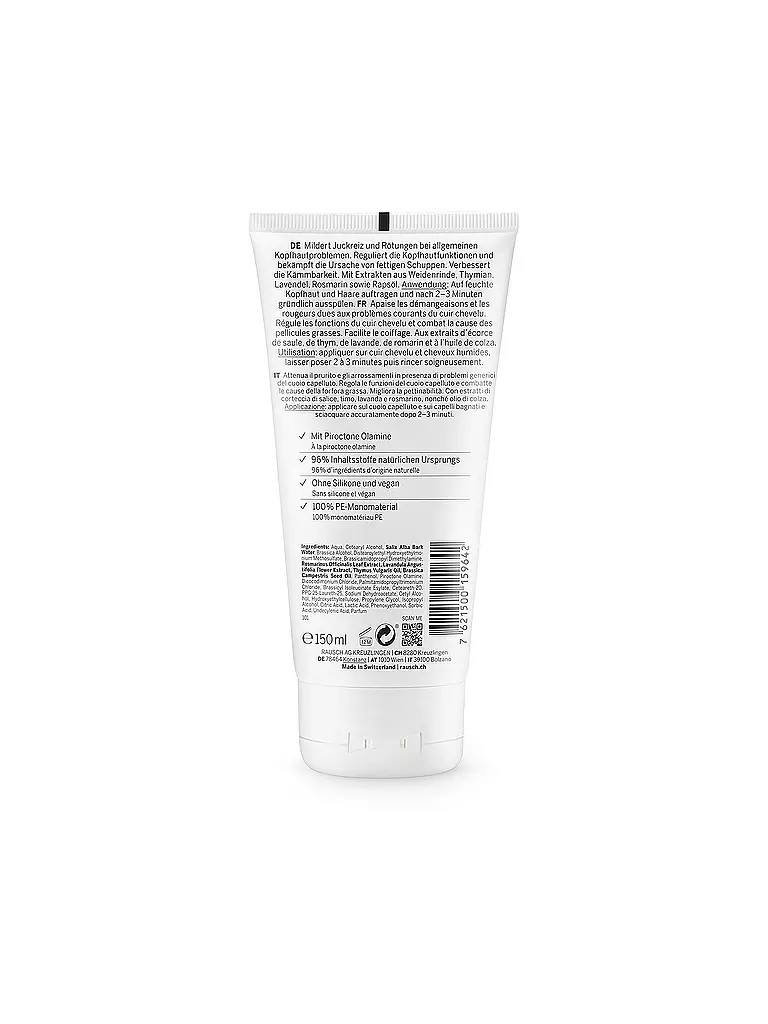 RAUSCH | Conditioner speciale con corteccia di salice 150ml | Senza colore