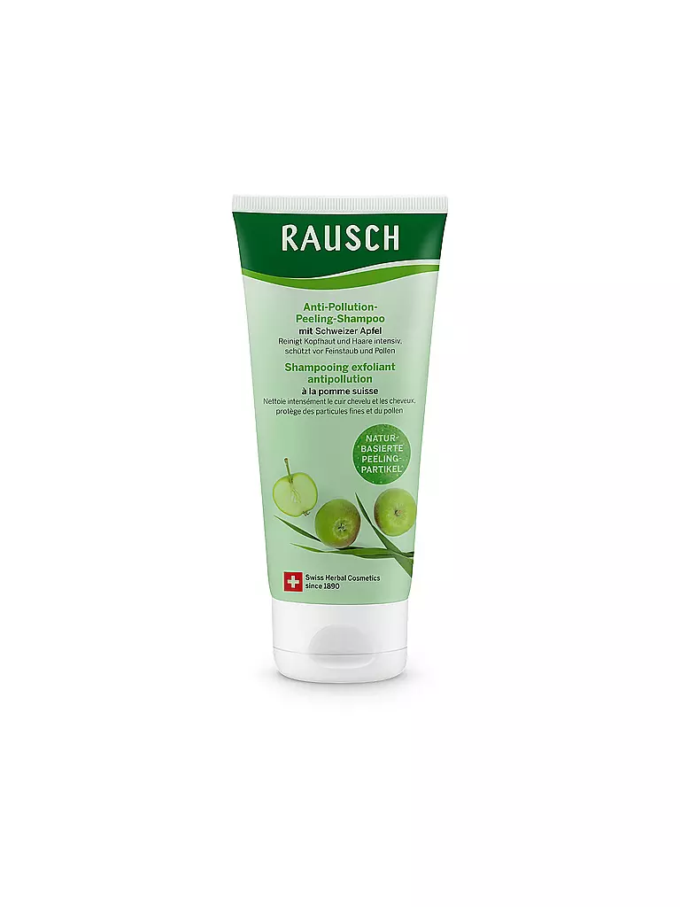 RAUSCH | Cura dei capelli - Shampoo peeling anti-inquinamento con mela svizzera 100ml | Senza colore