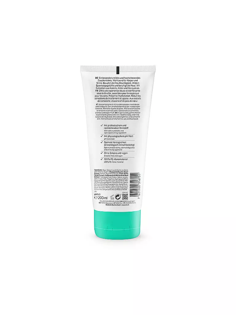 RAUSCH | Gel doccia delicato con camomilla 200 ml | Senza colore