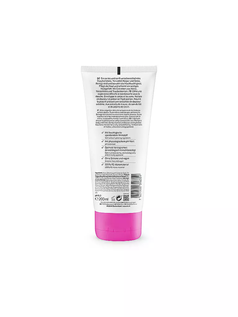 RAUSCH | Gel doccia idratante con malva 200ml | Senza colore
