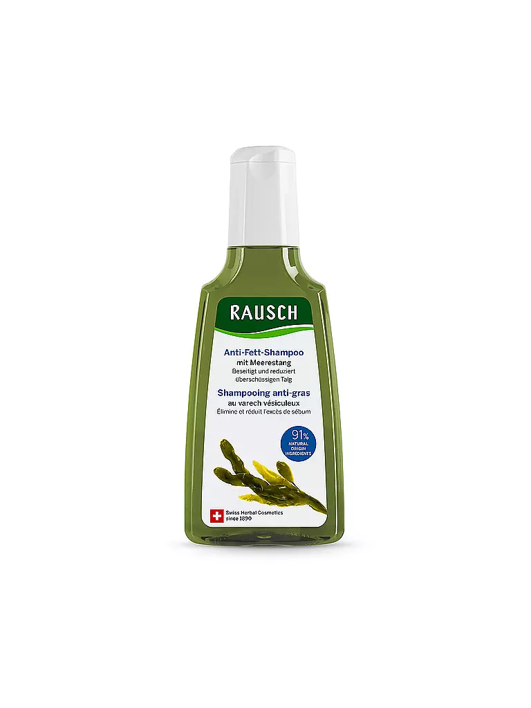 RAUSCH | Shampoo anti-grasso con alghe marine 200ml | Senza colore