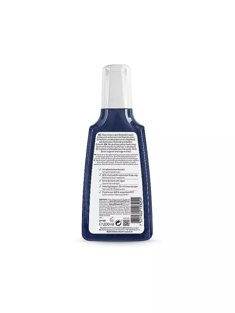 RAUSCH | Shampoo Argento Lucente con Salvia 200ml | Senza colore
