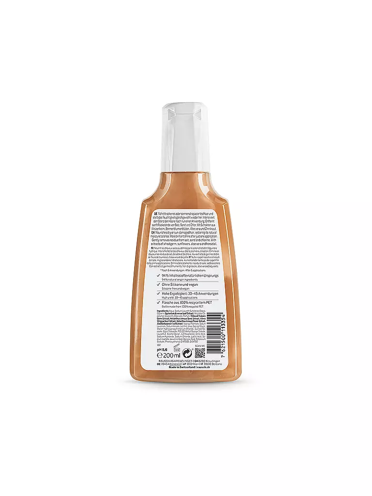 RAUSCH | Shampoo doposole con germe di grano 200ml | Senza colore