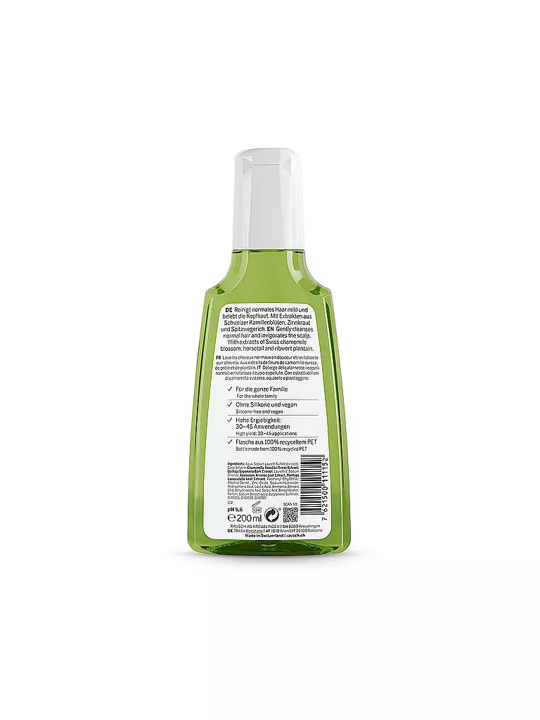 RAUSCH | Shampoo trattante con erbe svizzere 200ml | Senza colore