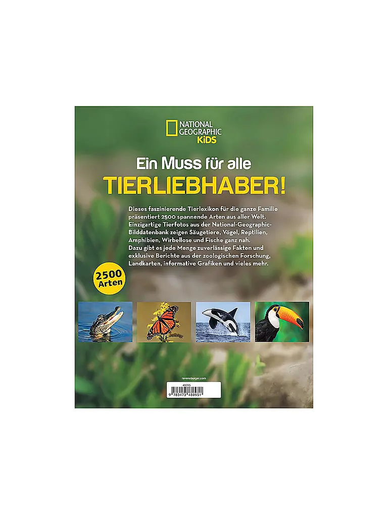 RAVENSBURGER | Buch - Tierlexikon für Kinder | Multicolore