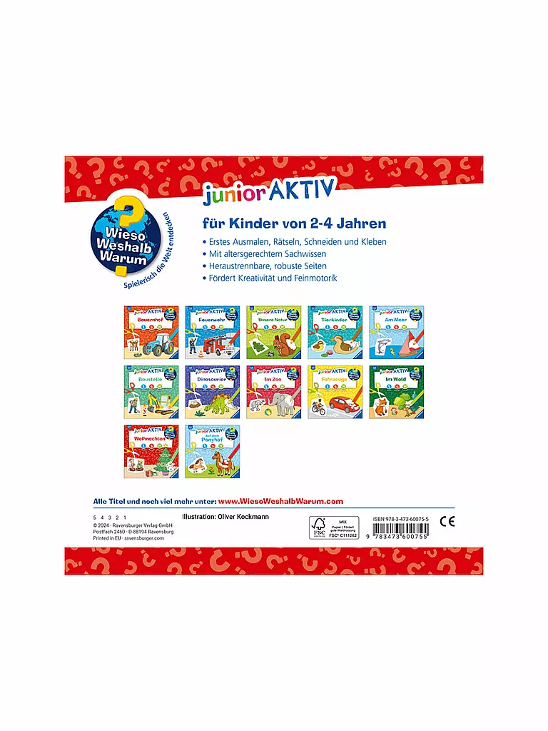 RAVENSBURGER | Buch - Wieso Weshalb Warum - junior AKTIV: Weihnachten  | Senza colore