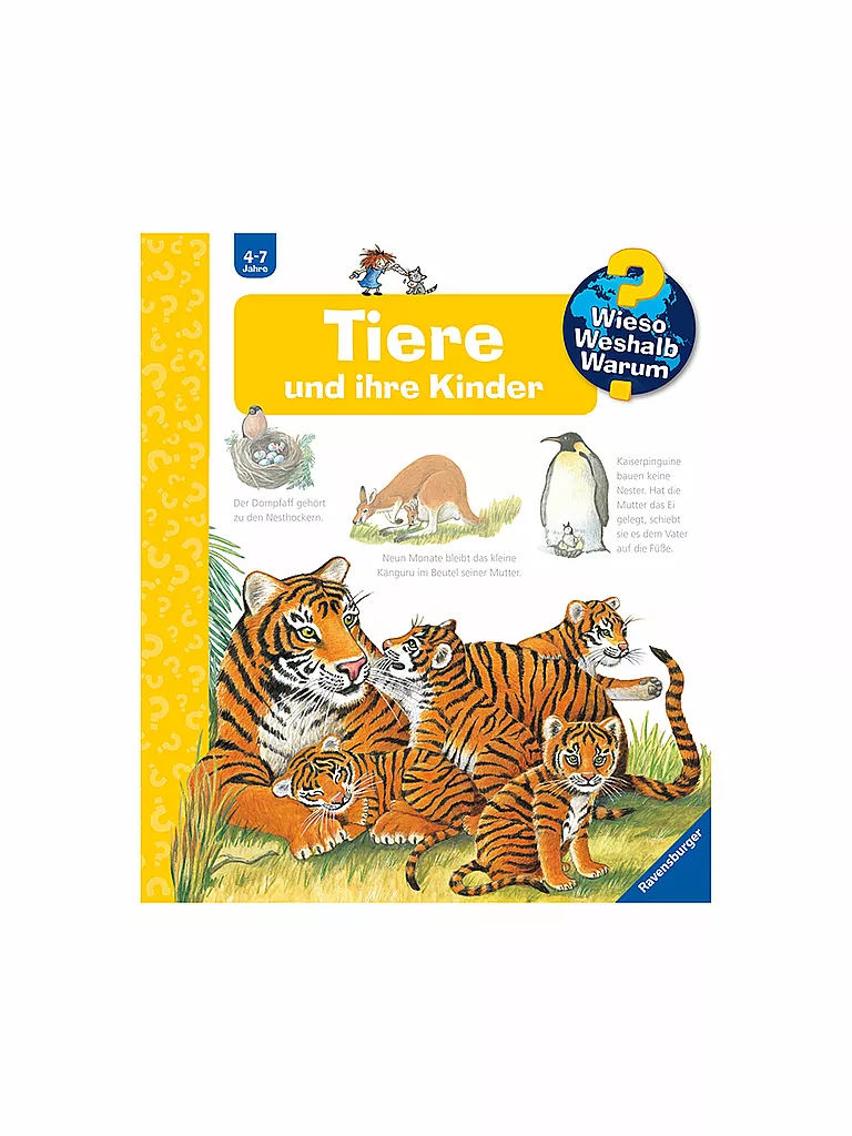 RAVENSBURGER | Libro - Wieso Weshalb Warum - Animali e i loro cuccioli Volume 33 | Senza colore