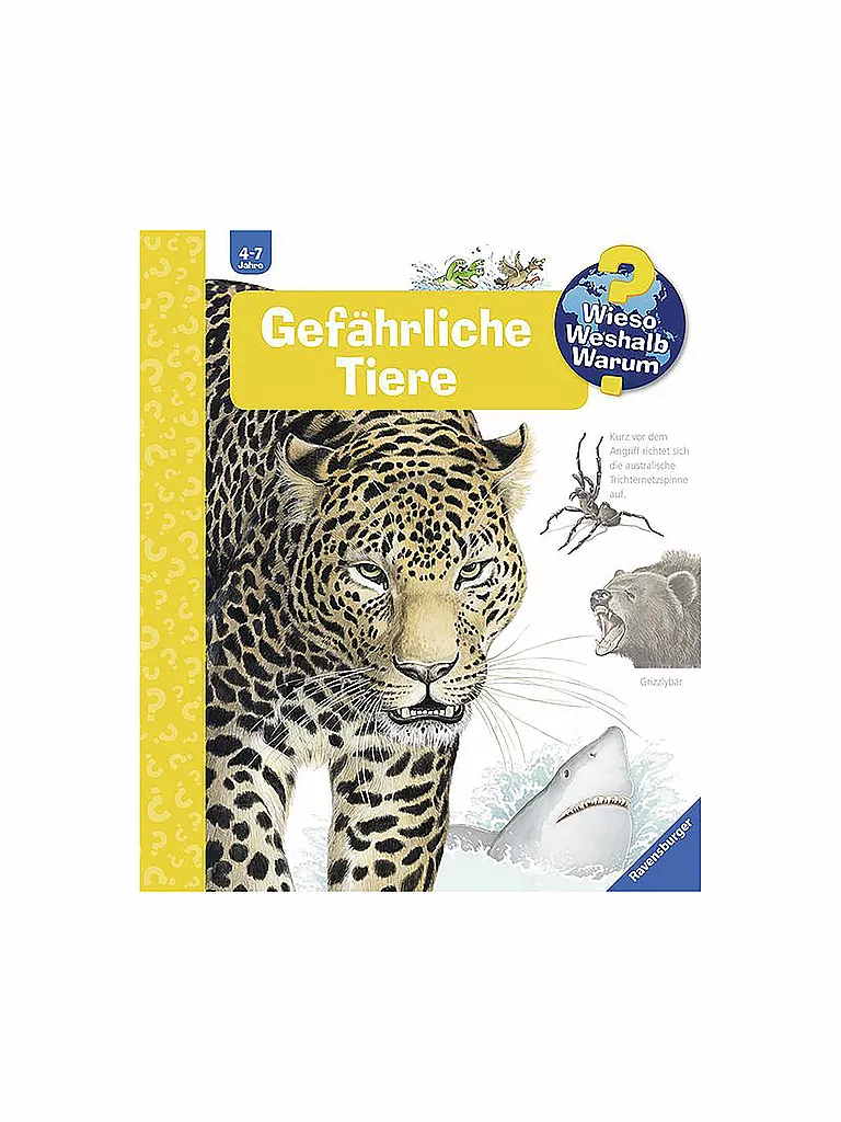 RAVENSBURGER | Libro - Wieso Weshalb Warum - Animali pericolosi Volume 49 | Senza colore