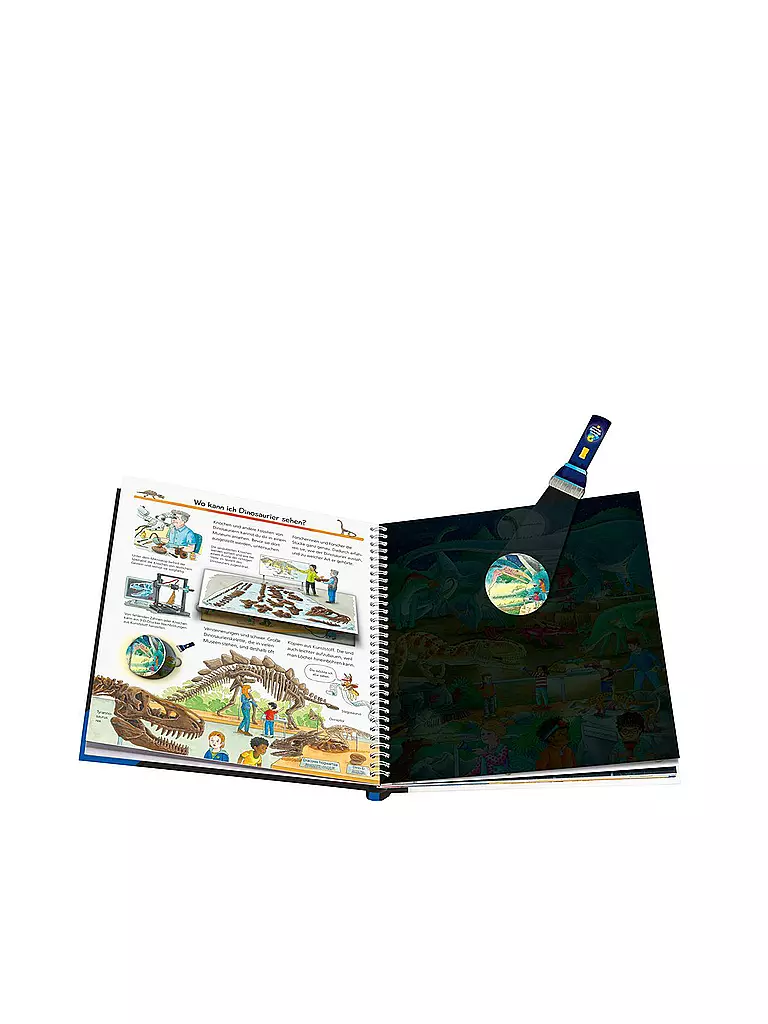 RAVENSBURGER | Libro - Wieso Weshalb Warum - Illumina e Scopri: Dinosauri | Senza colore