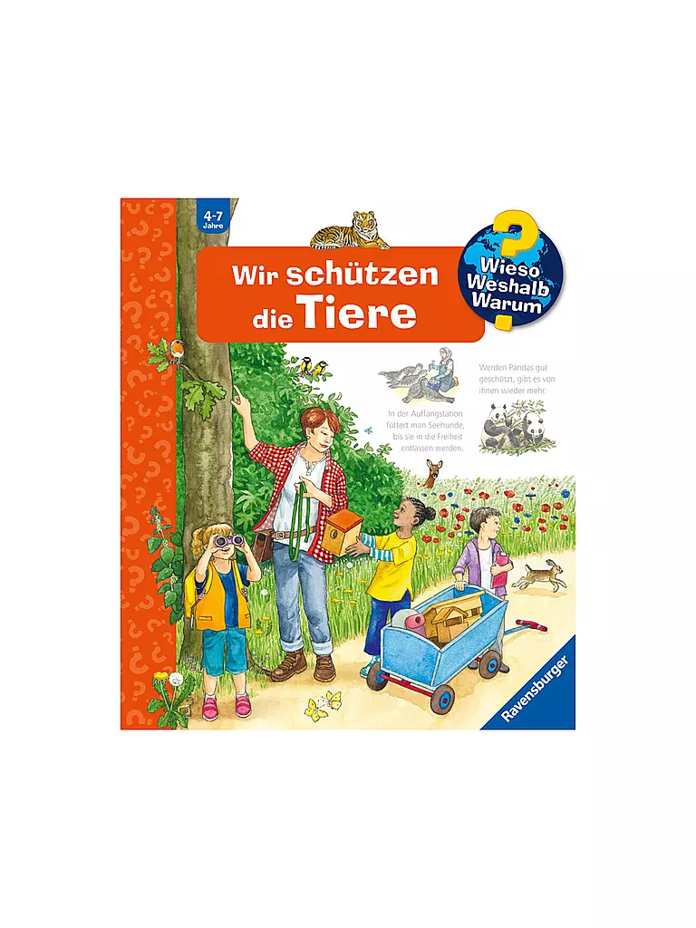 RAVENSBURGER | Libro - Wieso Weshalb Warum - Proteggiamo gli animali | Senza colore
