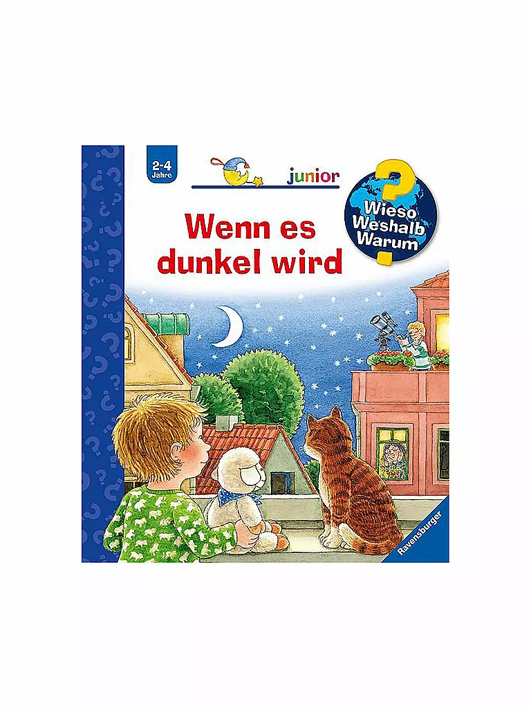 RAVENSBURGER | Libro - Wieso Weshalb Warum - Quando si fa buio Volume 28 | Senza colore