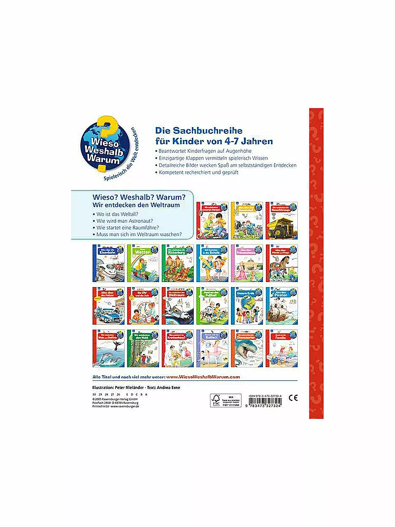 RAVENSBURGER | Libro - Wieso Weshalb Warum - Scopriamo lo spazio | Senza colore