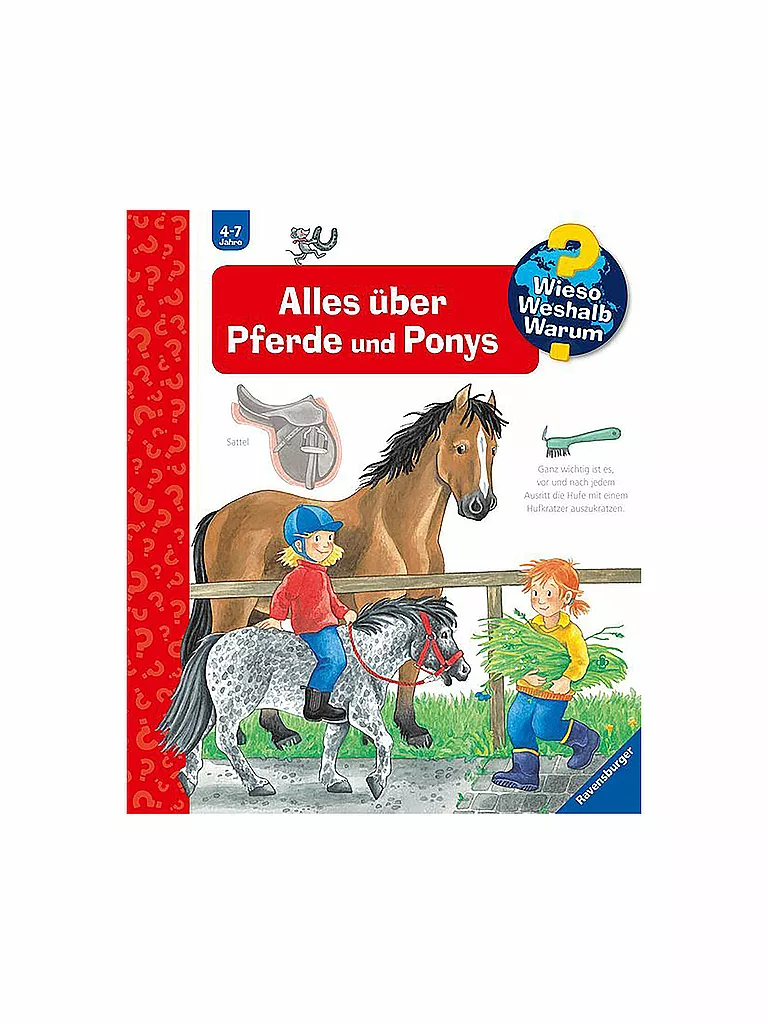 RAVENSBURGER | Libro - Wieso Weshalb Warum - Tutto su cavalli e pony | Senza colore