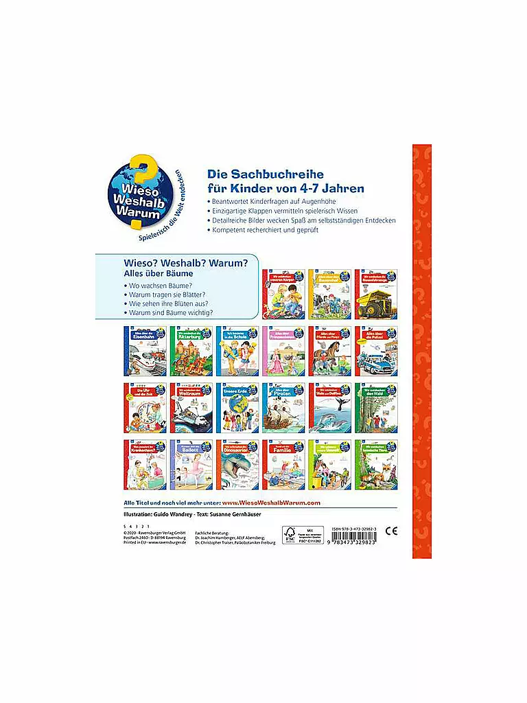 RAVENSBURGER | Libro - Wieso Weshalb Warum - Tutto sugli alberi | Senza colore