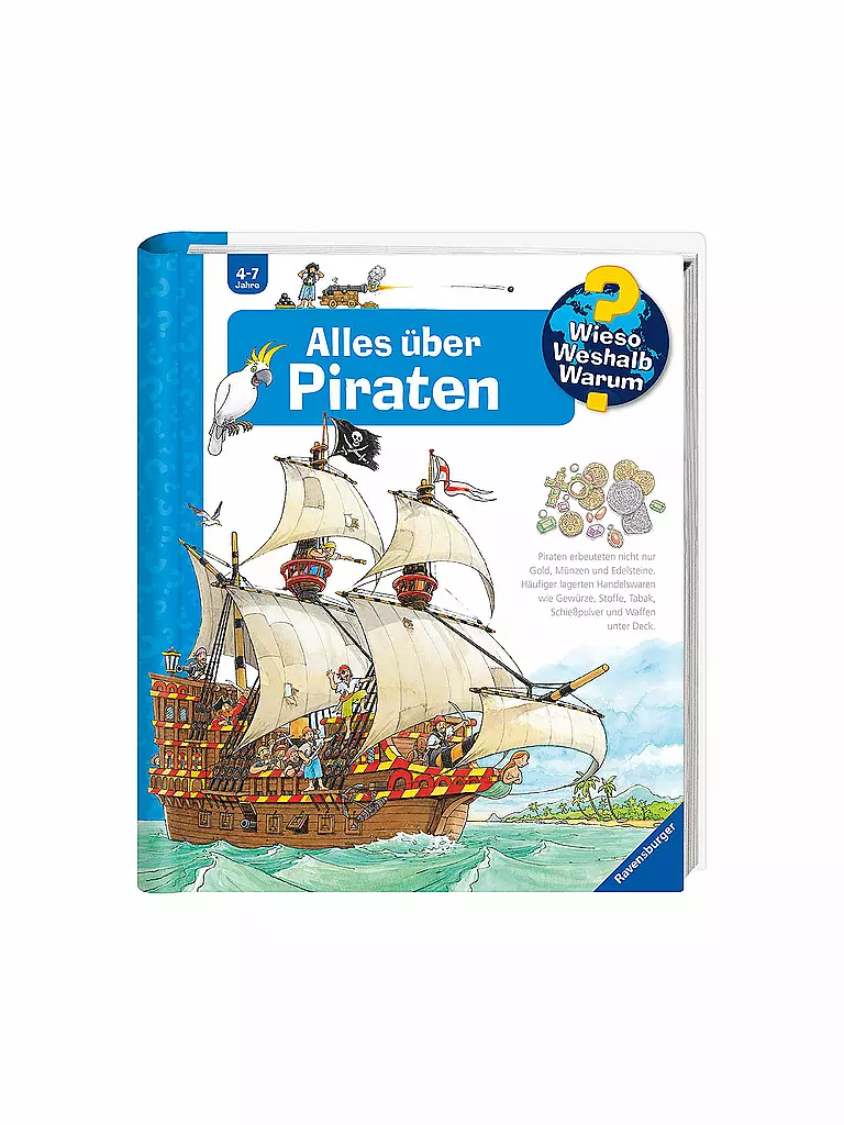 RAVENSBURGER | Libro - Wieso Weshalb Warum - Tutto sui pirati | Senza colore
