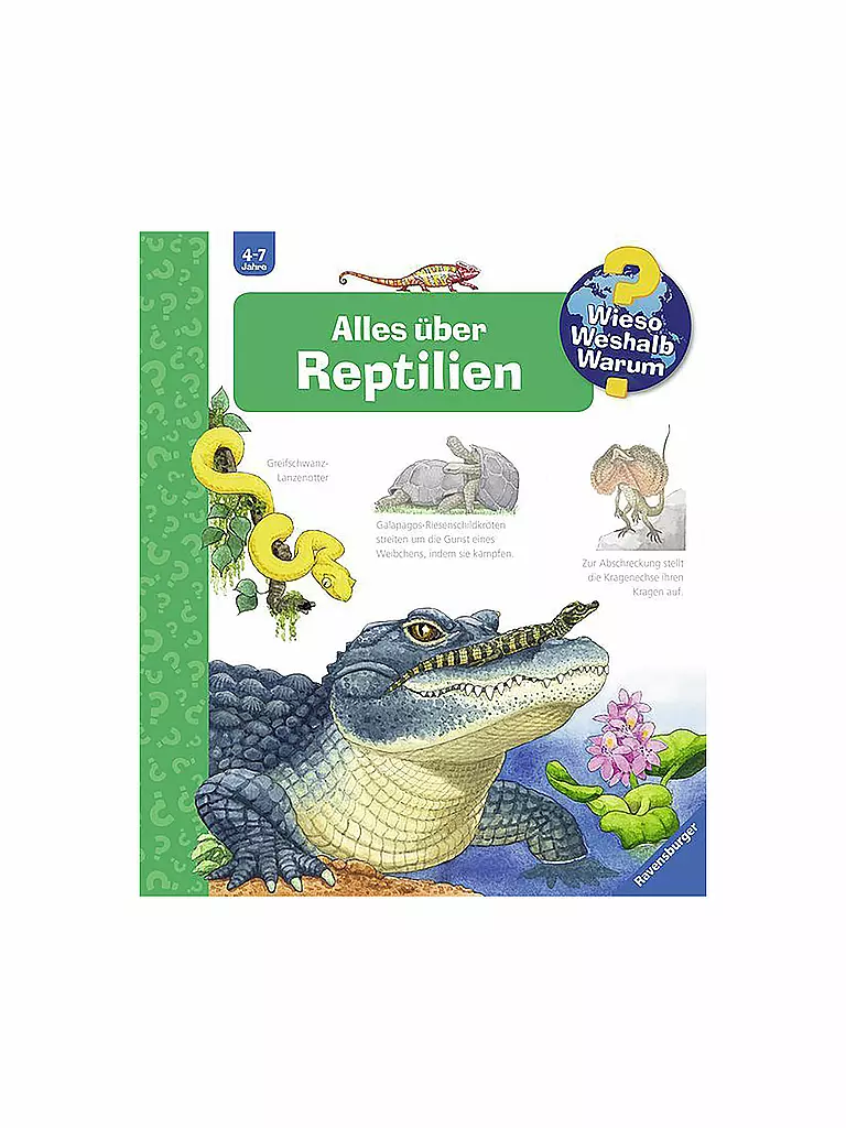 RAVENSBURGER | Libro - Wieso Weshalb Warum - Tutto sui rettili Volume 64 | Senza colore