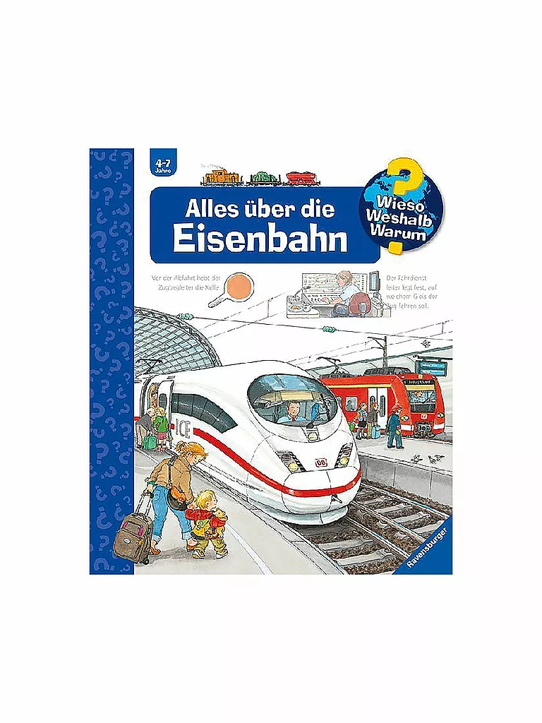 RAVENSBURGER | Libro - Wieso Weshalb Warum - Tutto sulla ferrovia Volume 8 | Senza colore