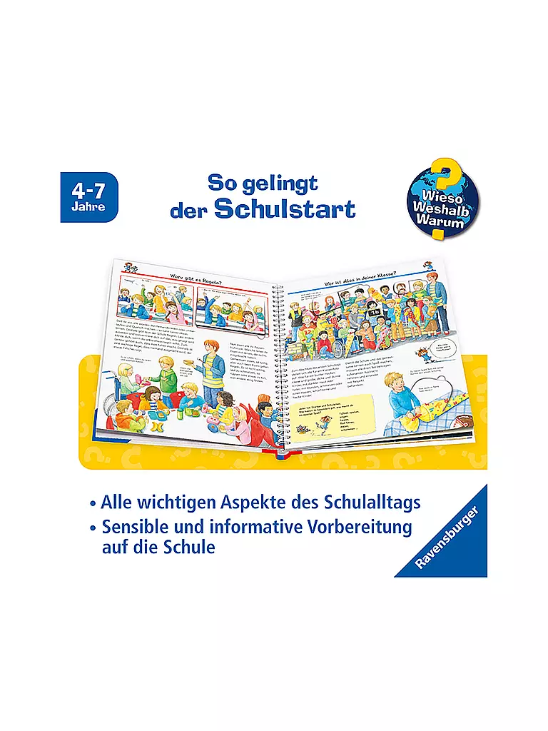 RAVENSBURGER | Libro - Wieso Weshalb Warum - Vado a scuola, Doris Rübel | 