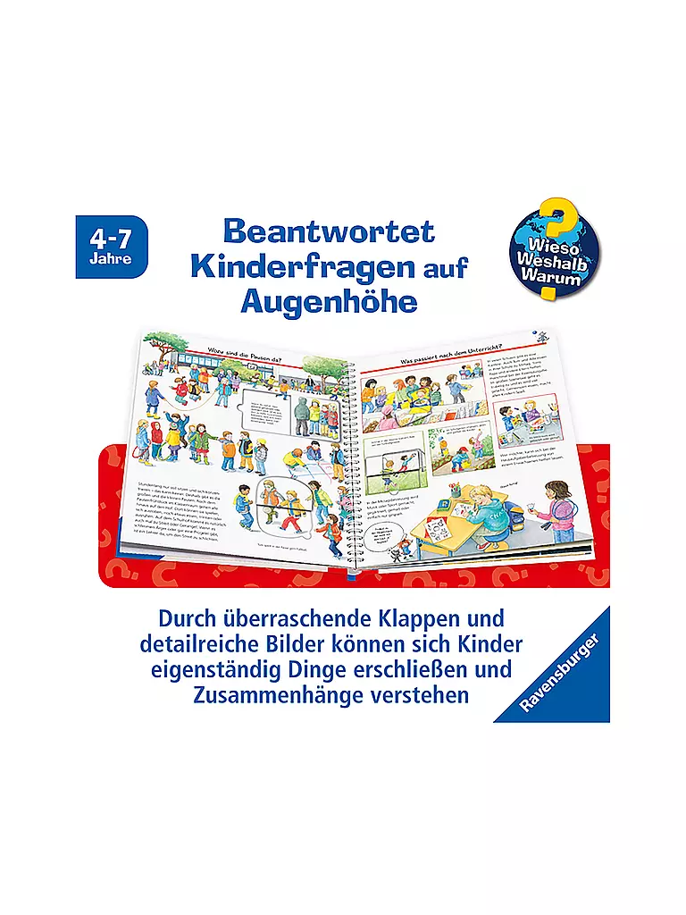 RAVENSBURGER | Libro - Wieso Weshalb Warum - Vado a scuola, Doris Rübel | 