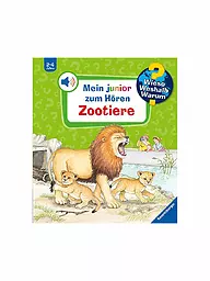 RAVENSBURGER | Libro - Wieso Weshalb Warum Junior - Animali dello zoo con effetti sonori | Senza colore