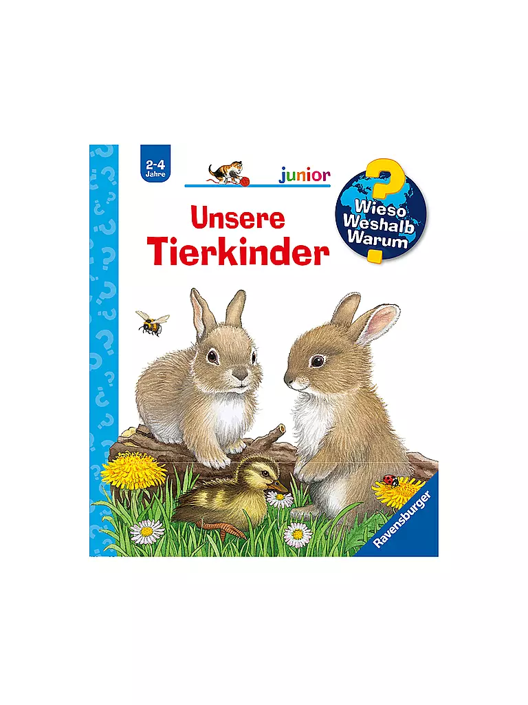 RAVENSBURGER | Libro - Wieso Weshalb Warum Junior - I nostri cuccioli di animali Volume 15 | Senza colore