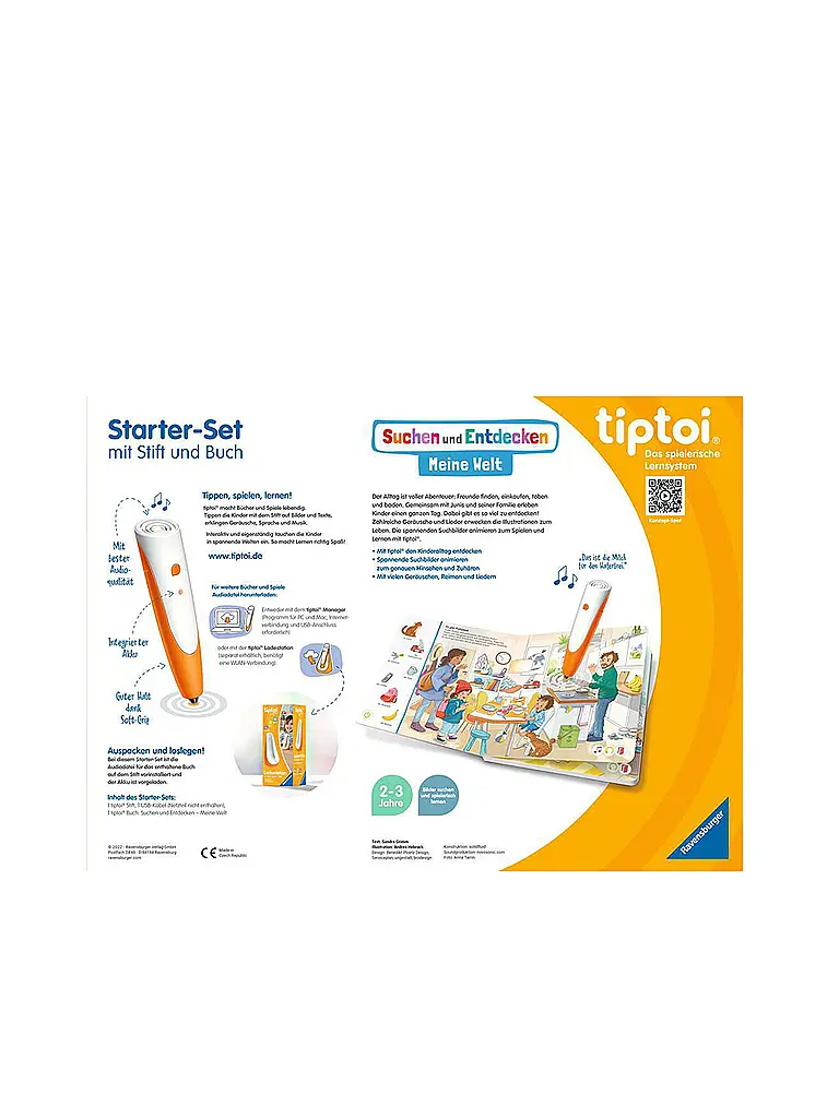 RAVENSBURGER | Starter-Set penna e libro della fattoria | Multicolore