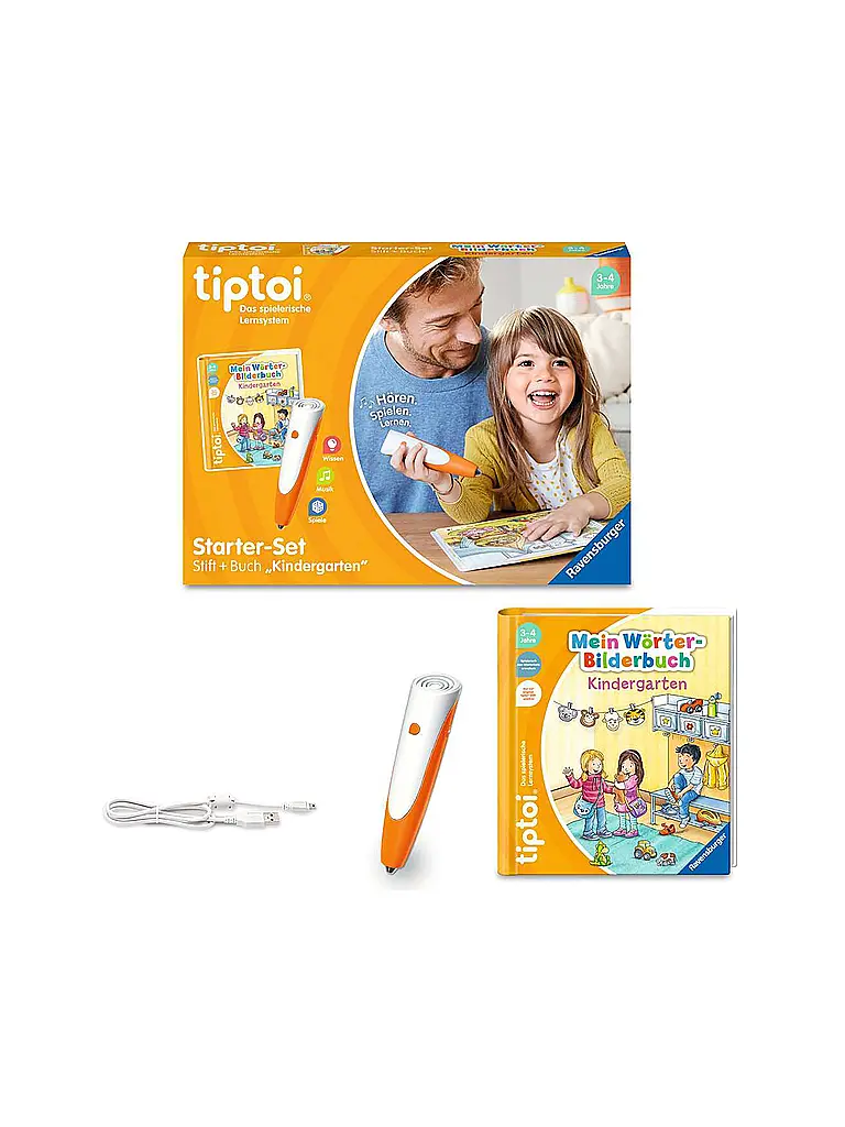 RAVENSBURGER | Starter-Set Penna e Libro illustrato di parole Asilo |