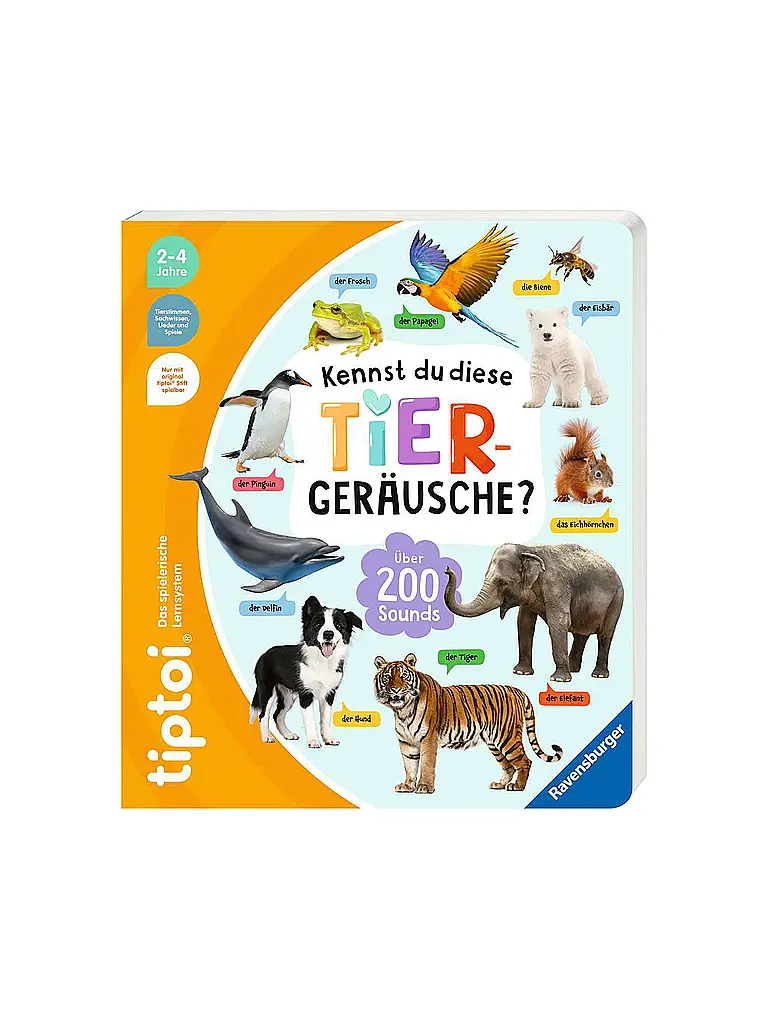RAVENSBURGER | TIPTOI Conosci questi versi di animali | Multicolore