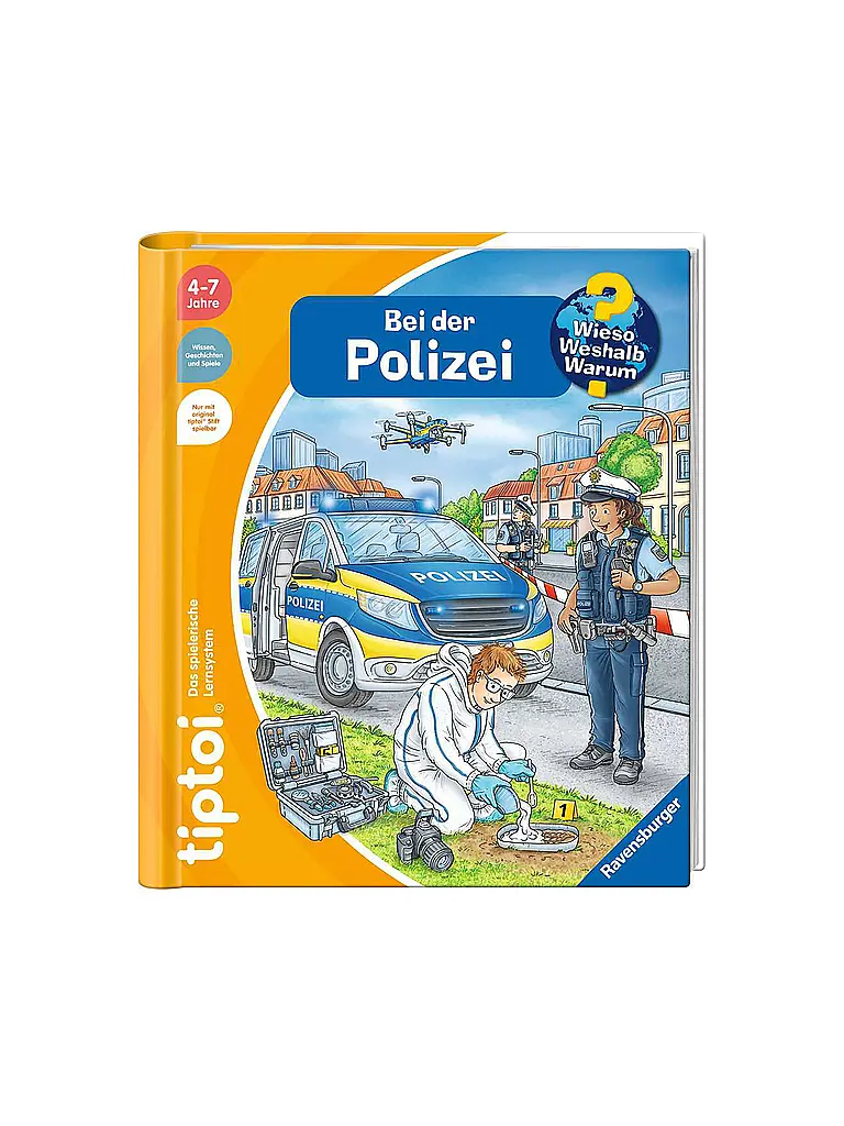 RAVENSBURGER | TIPTOI Wieso Weshalb Warum - Bei der Polizei | Multicolore