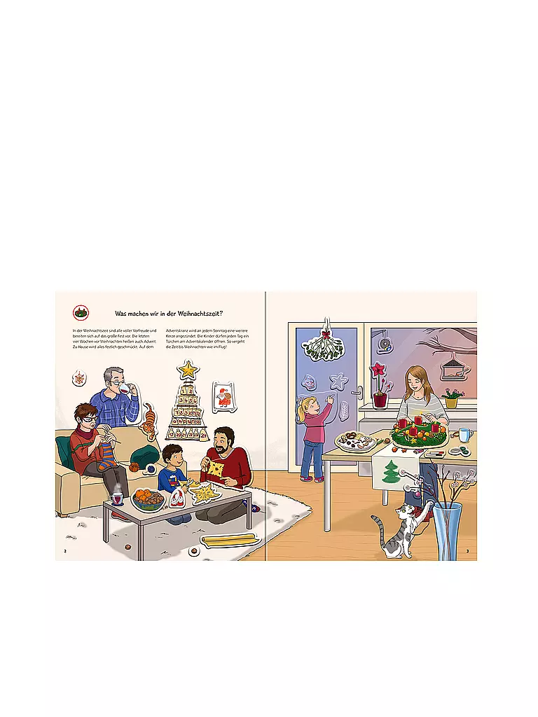 RAVENSBURGER | Wieso Weshalb Warum - Stickerheft Weihnachten | Senza colore