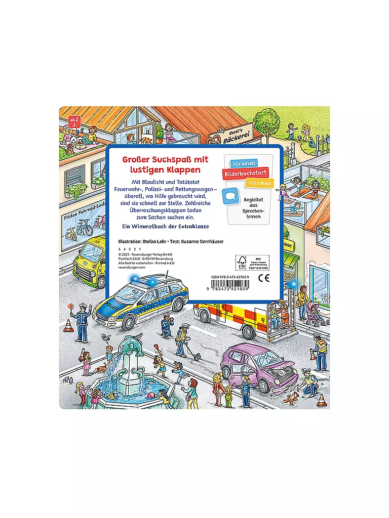 RAVENSBURGER | Wimmelbuch - Veicoli in azione, Stefan Lohr | Senza colore