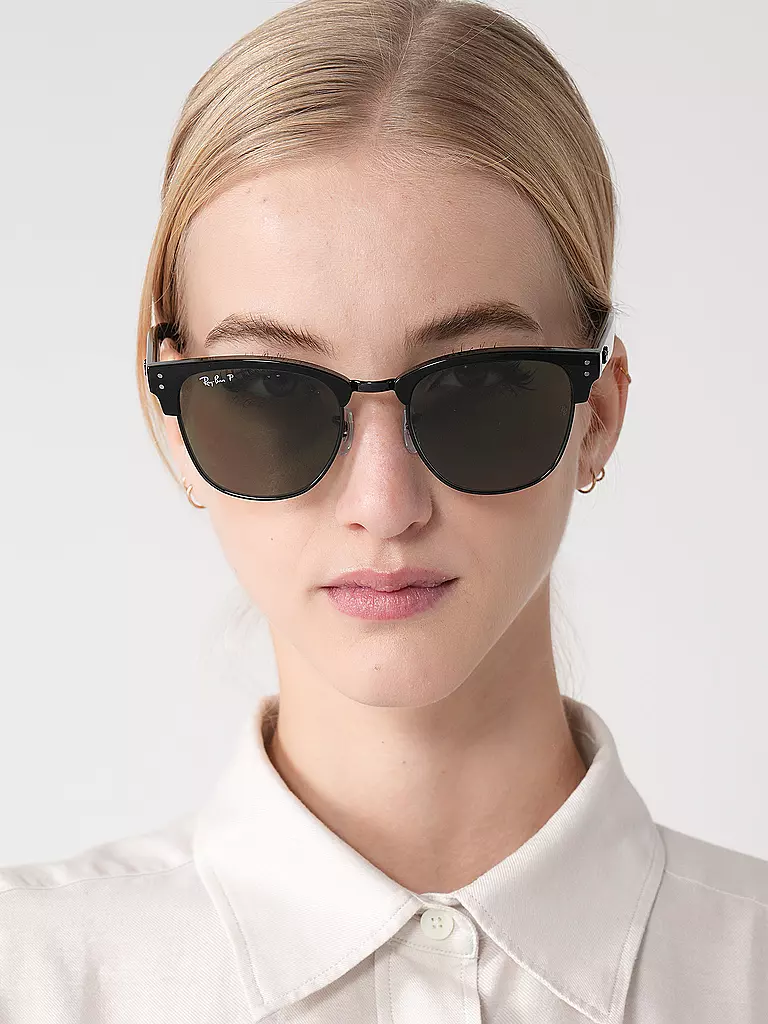 RAY BAN | Occhiali da sole CLUBMASTER REVERSE 0RBR0504S/54 | Nero