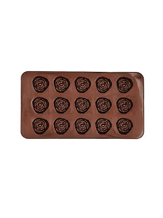 RBV BIRKMANN | Stampo per cioccolatini ROSE CHOCOLATERIE, 2 pz., silicone, marrone