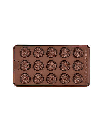 RBV BIRKMANN | Stampo per cioccolatini ROSE CHOCOLATERIE, 2 pz., silicone, marrone