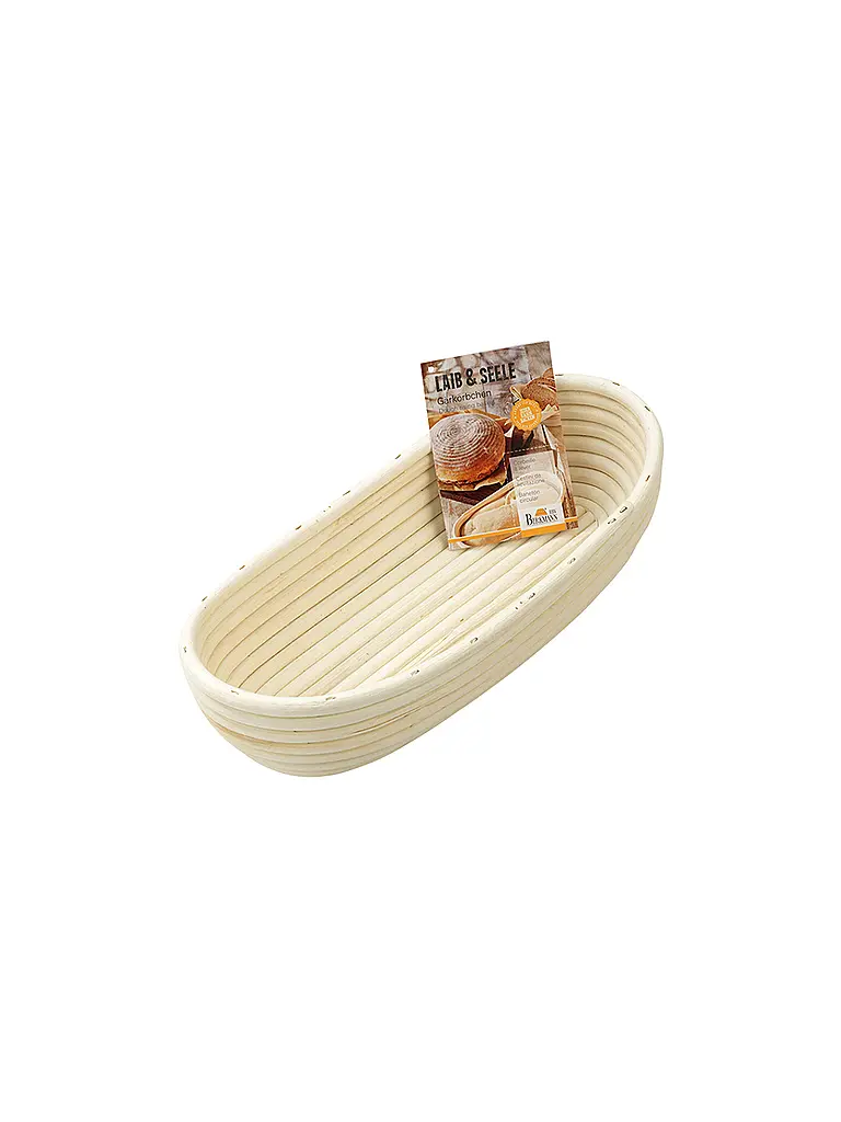 RBV BIRKMANN | Cestino per lievitazione allungato 30 cm 1 kg Peddinge naturale | Marrone