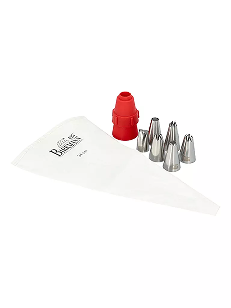 RBV BIRKMANN | Set sac à poche EASY 8 pz Bianco/Acciaio inox | Bianco