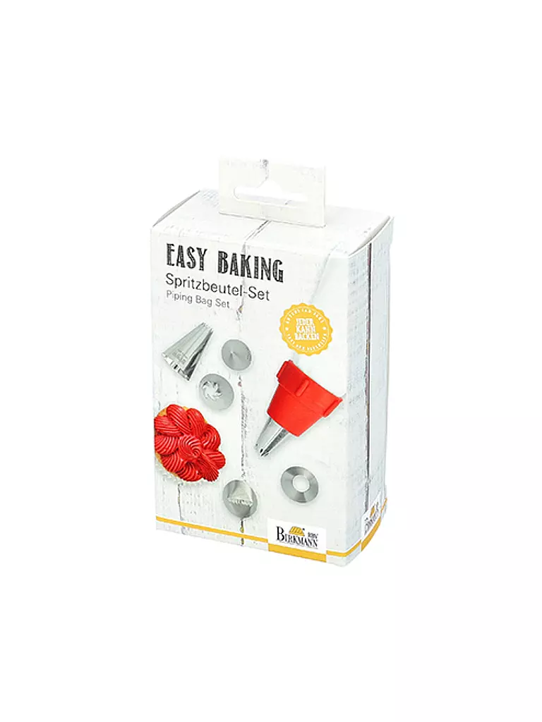 RBV BIRKMANN | Set sac à poche EASY 8 pz Bianco/Acciaio inox | Bianco