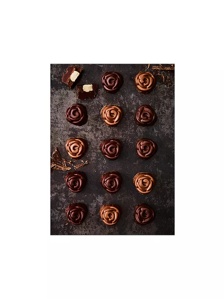 RBV BIRKMANN | Stampo per cioccolatini ROSE CHOCOLATERIE, 2 pz., silicone, marrone | 