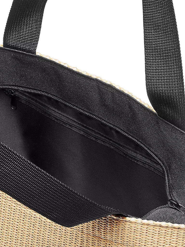 REISENTHEL | Borsa - Shopper Media Raffia Nera | 