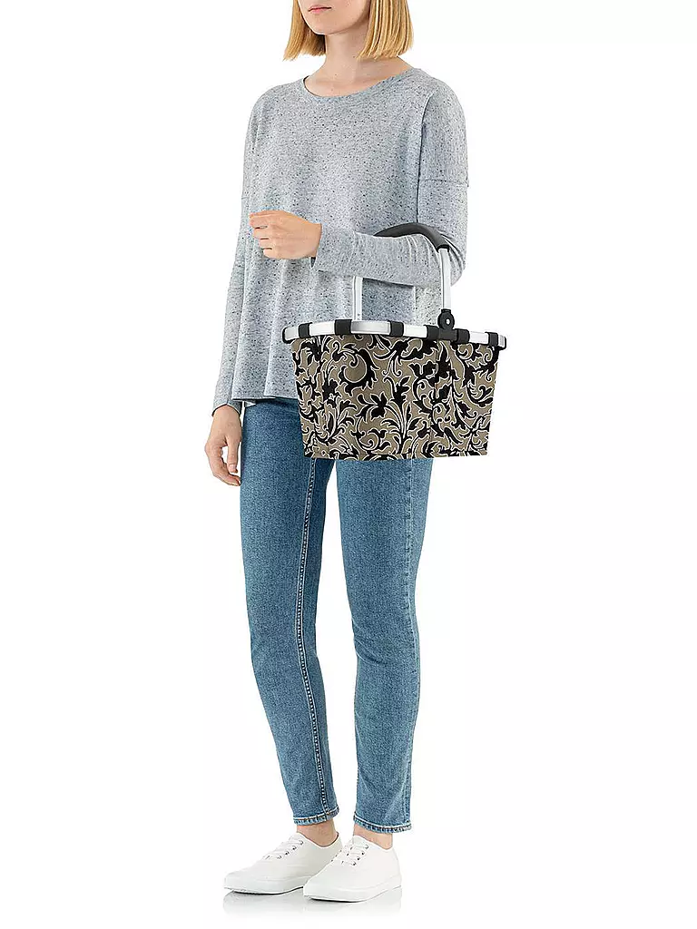 REISENTHEL | Carrybag BAROQUE MARBLE Marrone/Nero | Marrone