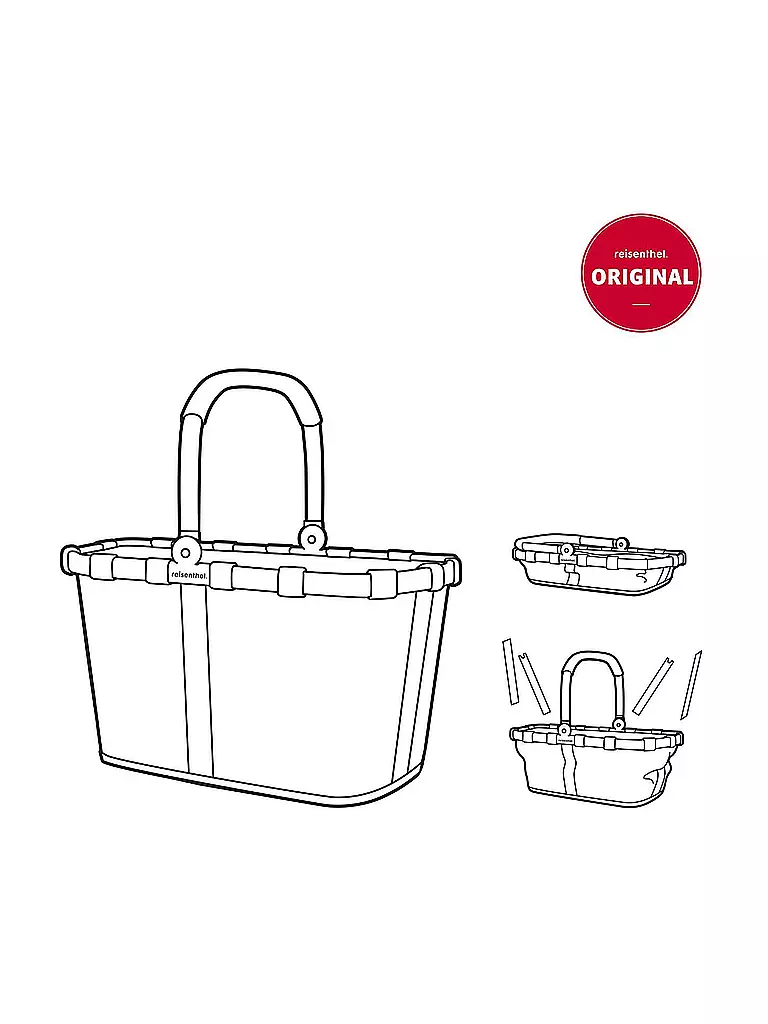 REISENTHEL | Carrybag BAROQUE MARBLE Marrone/Nero | Marrone