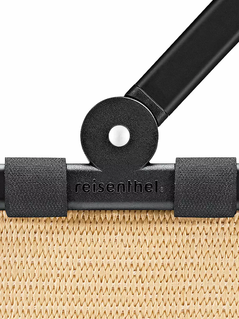 REISENTHEL | Einkaufskorb - Carrybag Raffia Black  | Nero