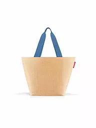 REISENTHEL | Borsa - Shopper Media Raffia Nera | Blu