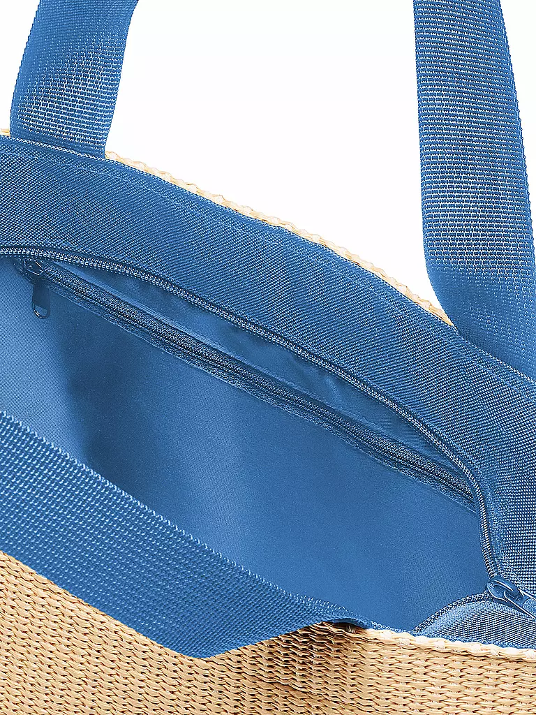 REISENTHEL | Tasche - Shopper Medium Raffia Blue | 
