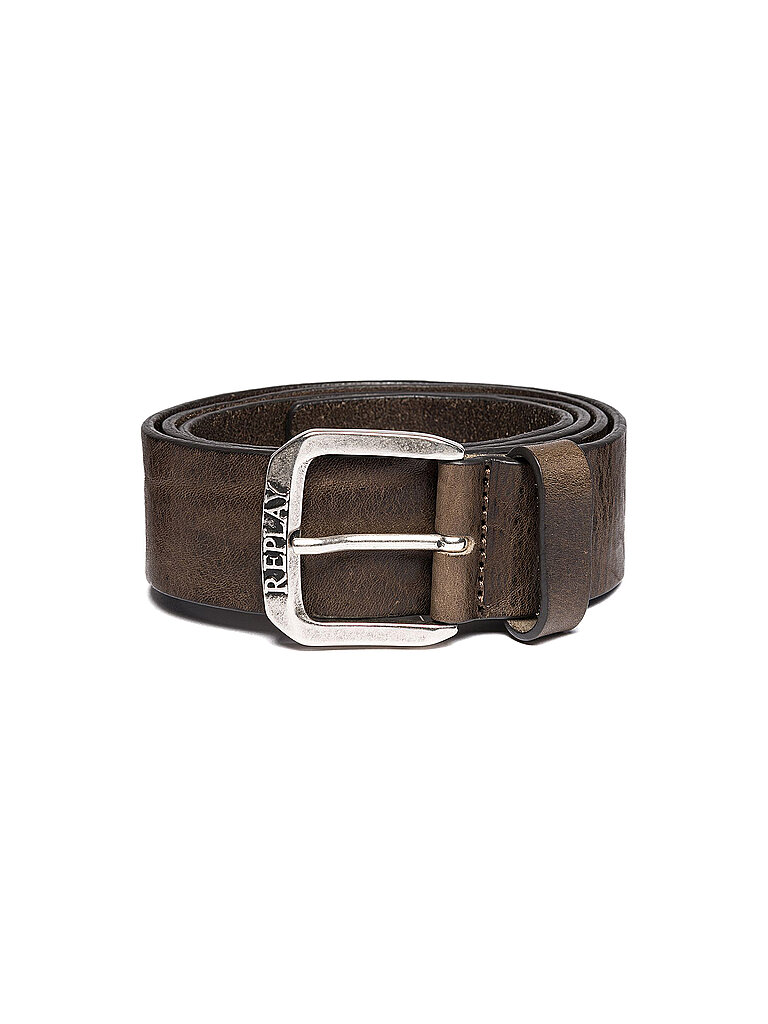 Cintura in pelle marrone 105