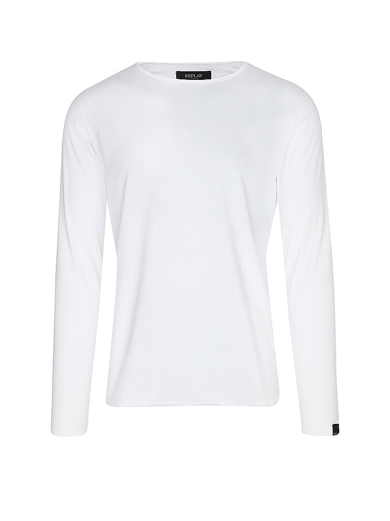 Maglietta a maniche lunghe bianco XL