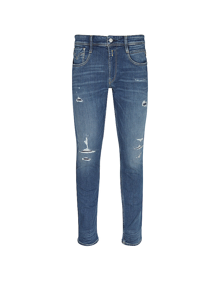 Jeans Slim Fit ANBASS 573 BROKEN REPAIR blu 32/L34