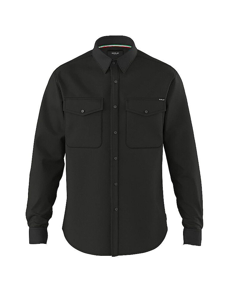 Replay Camicia di jeans nero L