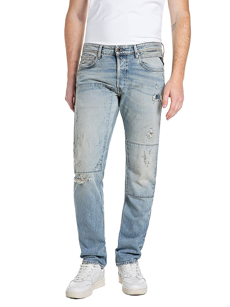 Jeans Slim Fit GROVER AGED azzurro 30/L32