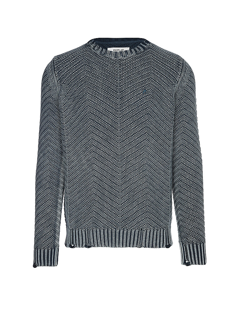 Replay Pullover blu L